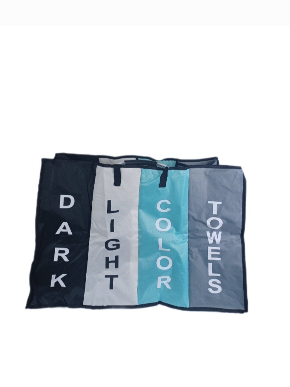 4-Compartment Laundry Sorting Bag - Dark, Light, Color, Towels